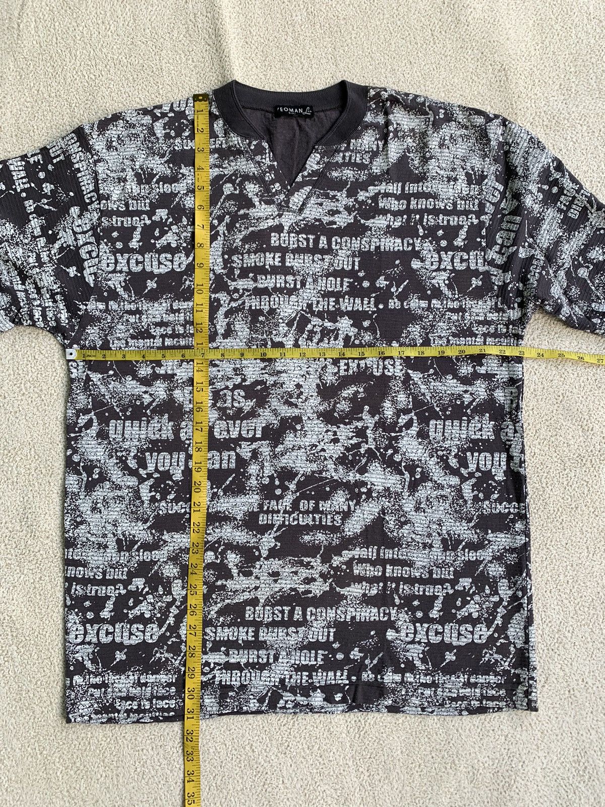 Japanese Brand Yeoman Poem Rock Longsleeve Tshirt Size US L / EU 52-54 / 3 - 11 Thumbnail