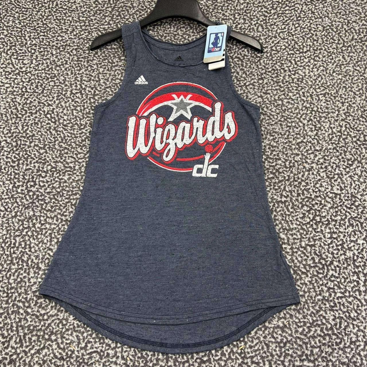Adidas Washington Wizards DC Shirt Women Gray Sleeveless Top New S Size S / US 4 / IT 40 - 1 Thumbnail