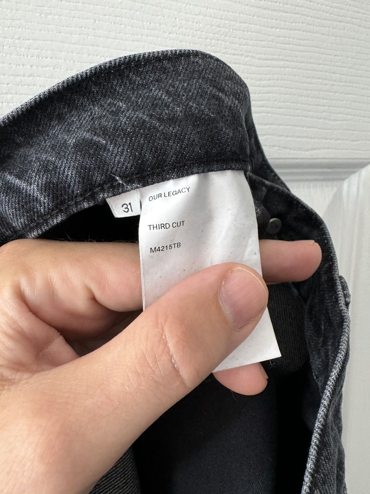 Our Legacy Our Legacy Third Cut Black Slash Denim Size US 31 - 11 Thumbnail