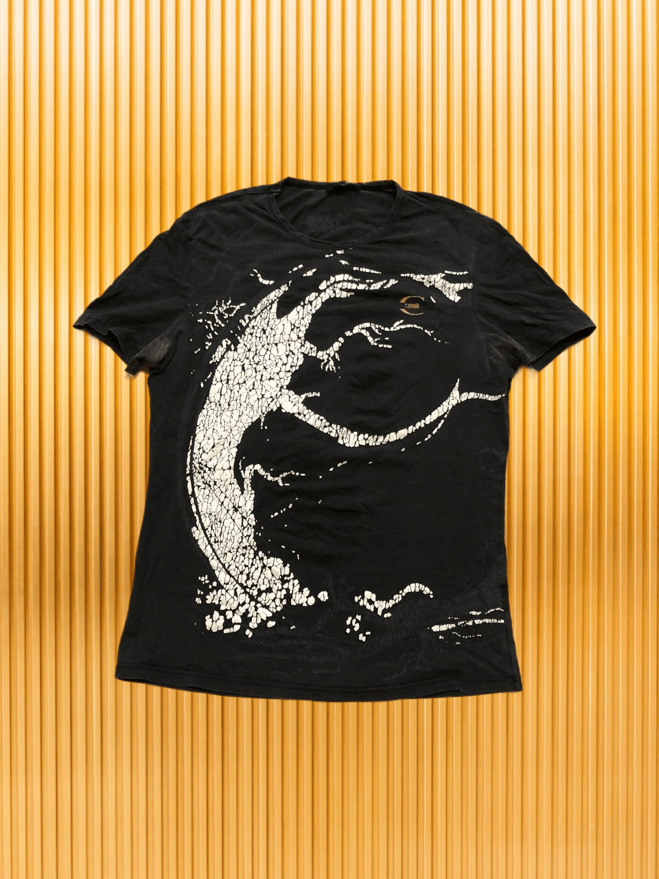 Just Cavalli T-Shirt black Vintage luxury Just Cavalli Y2K size XL print Size US XL / EU 56 / 4 - 1 Thumbnail