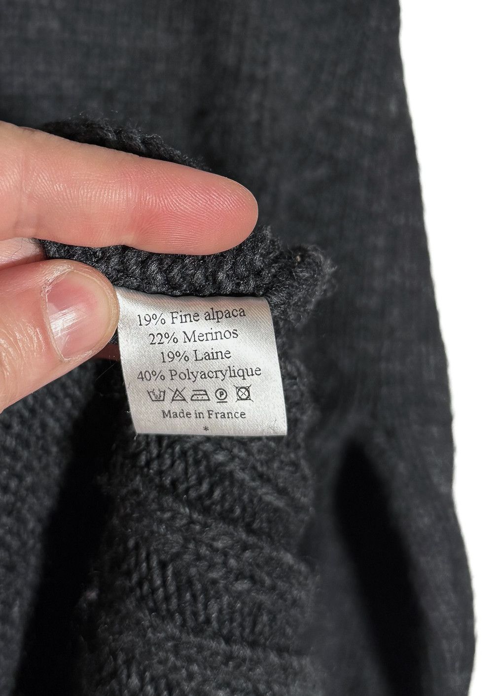 Y/Project Y/Project Double Collar Turtleneck Charcoal Knit Sweater Size S / US 4 / IT 40 - 8 Thumbnail