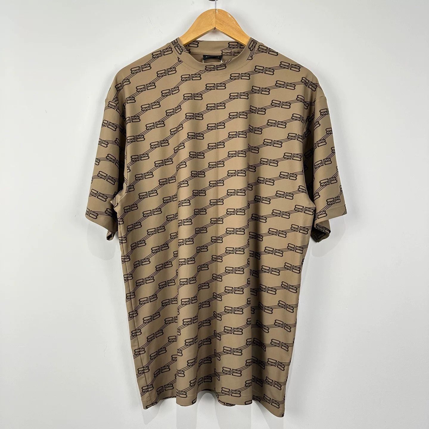 Balenciaga Balenciaga Double B Print Short Sleeve Shirt Size XS / US 0-2 / IT 36-38 - 1 Thumbnail