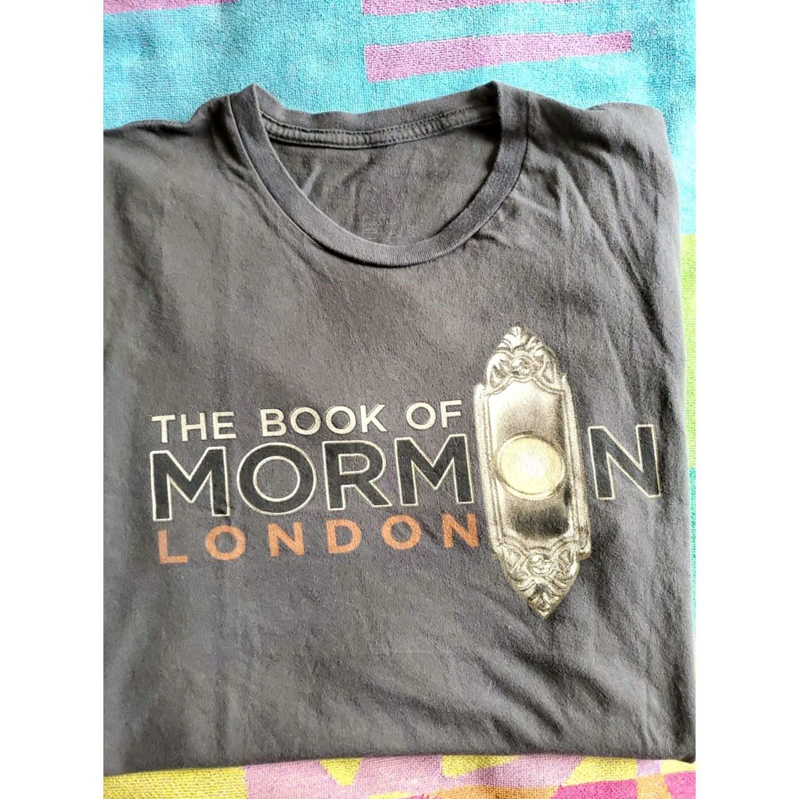 Parker The Book Of Mormon T-Shirt Gray Graphic Tee Mens SZ S Short Sleeve Regular 100% Cotton God’s Favorite Musical Broadway Size US S / EU 44-46 / 1 - 2 Thumbnail