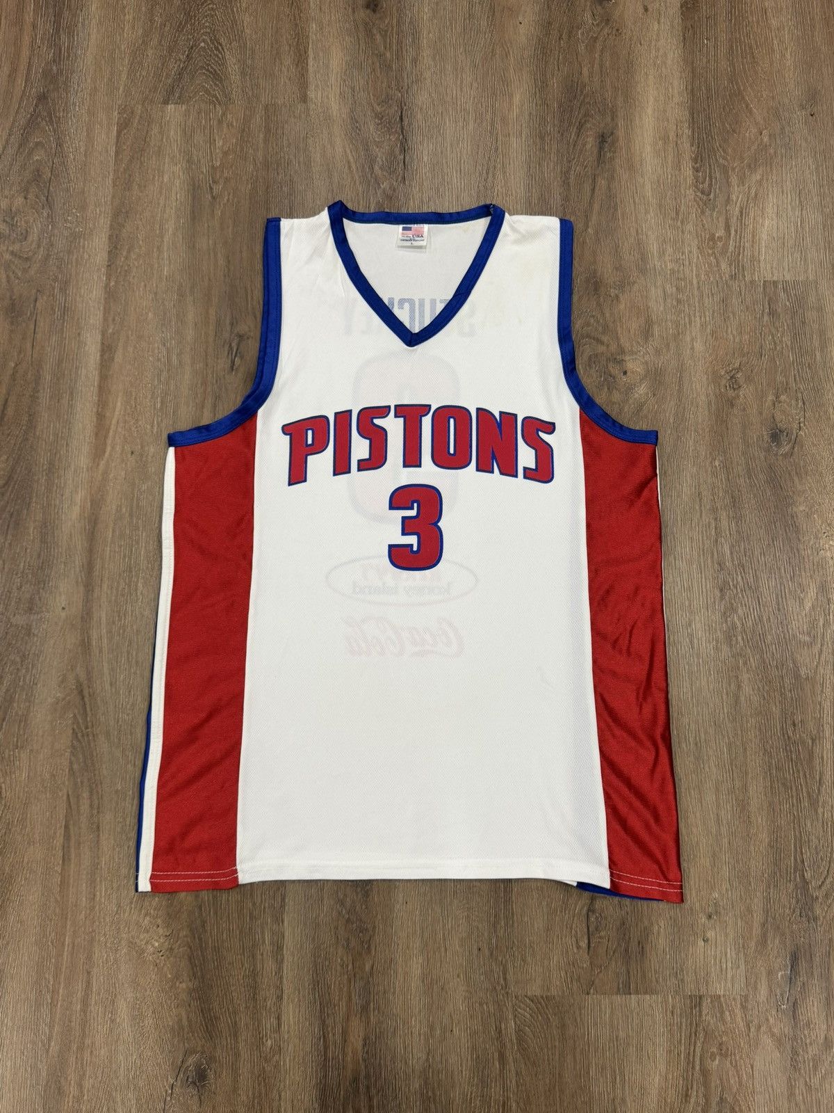 Vintage Detroit Pistons Rodney Stuckey Jersey Large White SGA Made Size US L / EU 52-54 / 3 - 1 Thumbnail