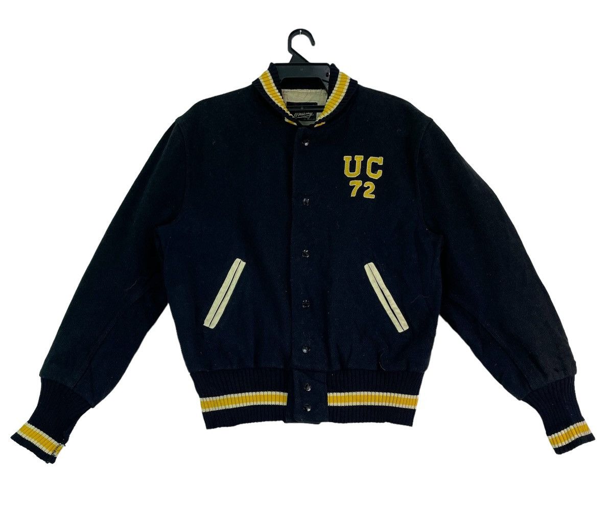 Vintage Vtg 1972 Whiting Los Angeles chainstitch logo varsity jacket Size US S / EU 44-46 / 1 - 1 Thumbnail
