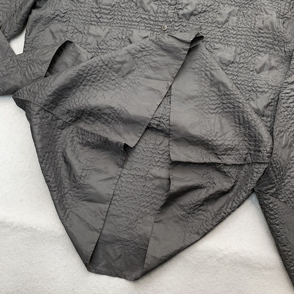 Other Peplum Yoshiki Hishinuma Textured Crinkle Button Up Shirt Size US L / EU 52-54 / 3 - 4 Thumbnail