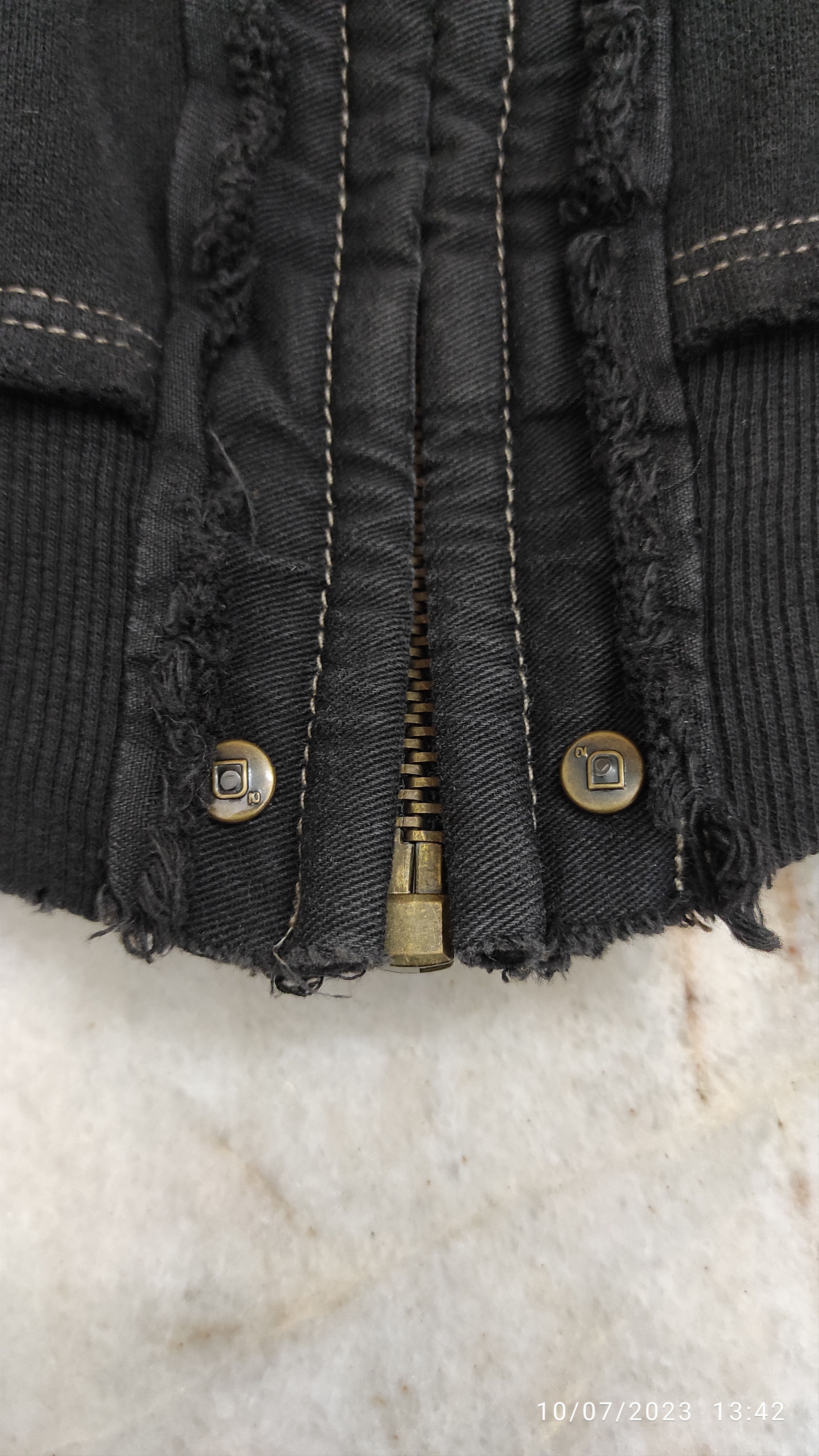 Dsquared2 Vintage 90's DSQUARED² Hagi Fray moleskin zipper jacket Size US L / EU 52-54 / 3 - 11 Thumbnail