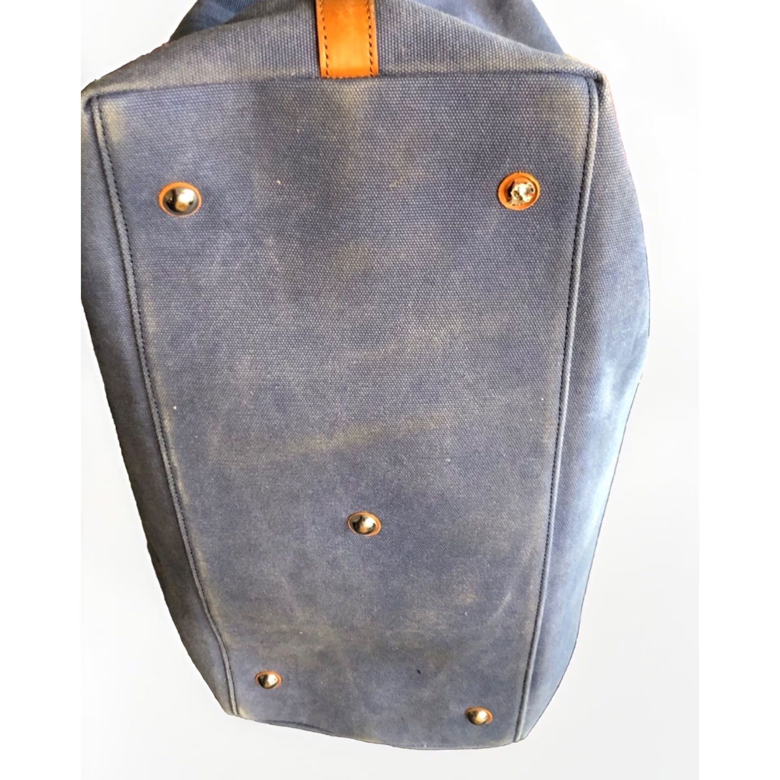 johnnie-O VINTAGE Johnnie O Wake Blue Dyed Canvas Duffle bag 198 Green? Size ONE SIZE - 7 Thumbnail