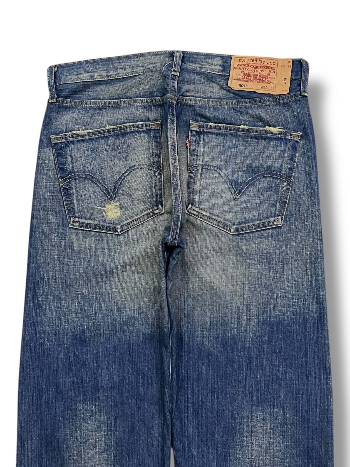 Levi's Loose Vintage 05s Levi’s 501 Japan Denim-Faded Whisker Wash Size US 33 - 5 Thumbnail