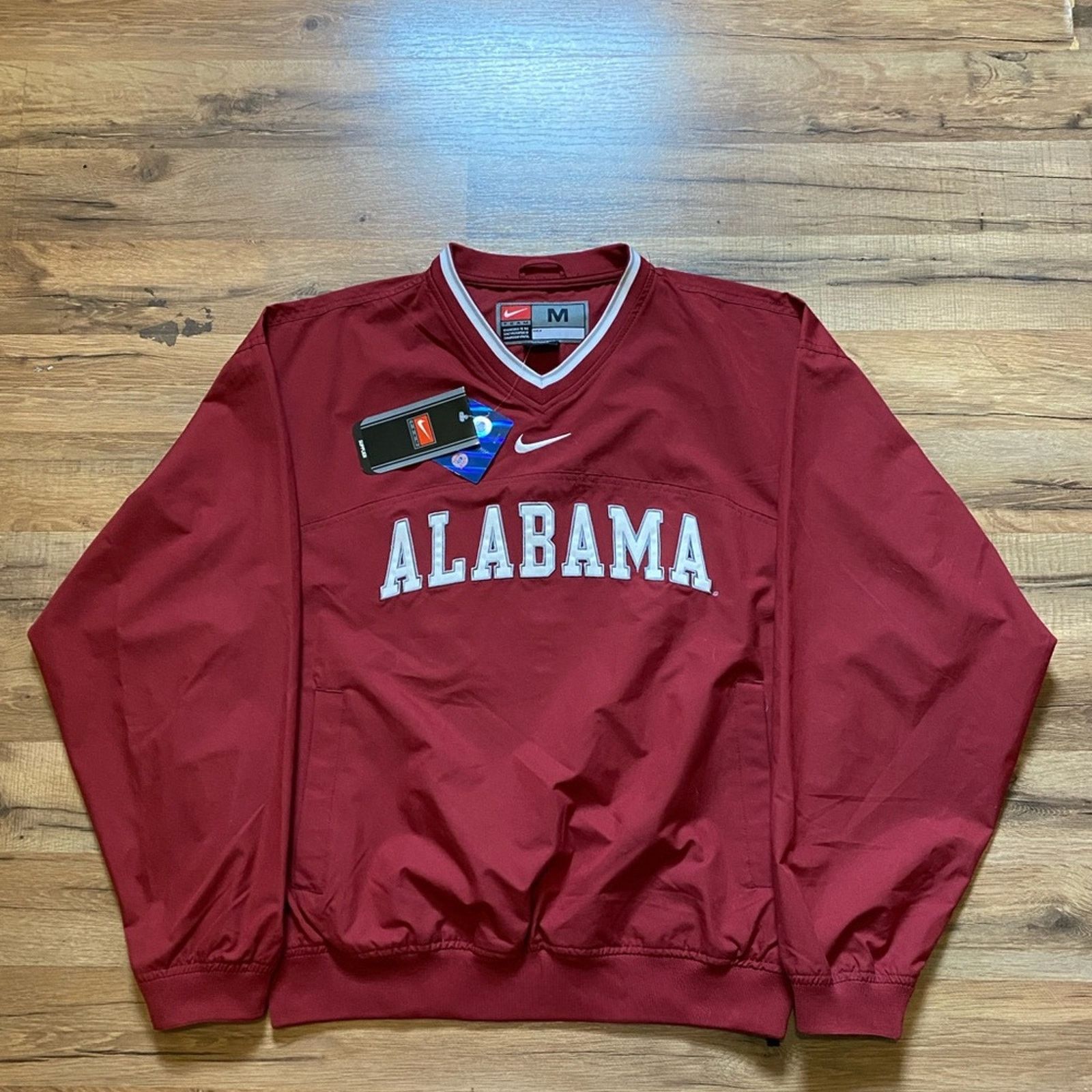 Nike 2003 Nike Alabama Crimson Tide Center Swoosh Windbreaker Size US M / EU 48-50 / 2 - 2 Thumbnail