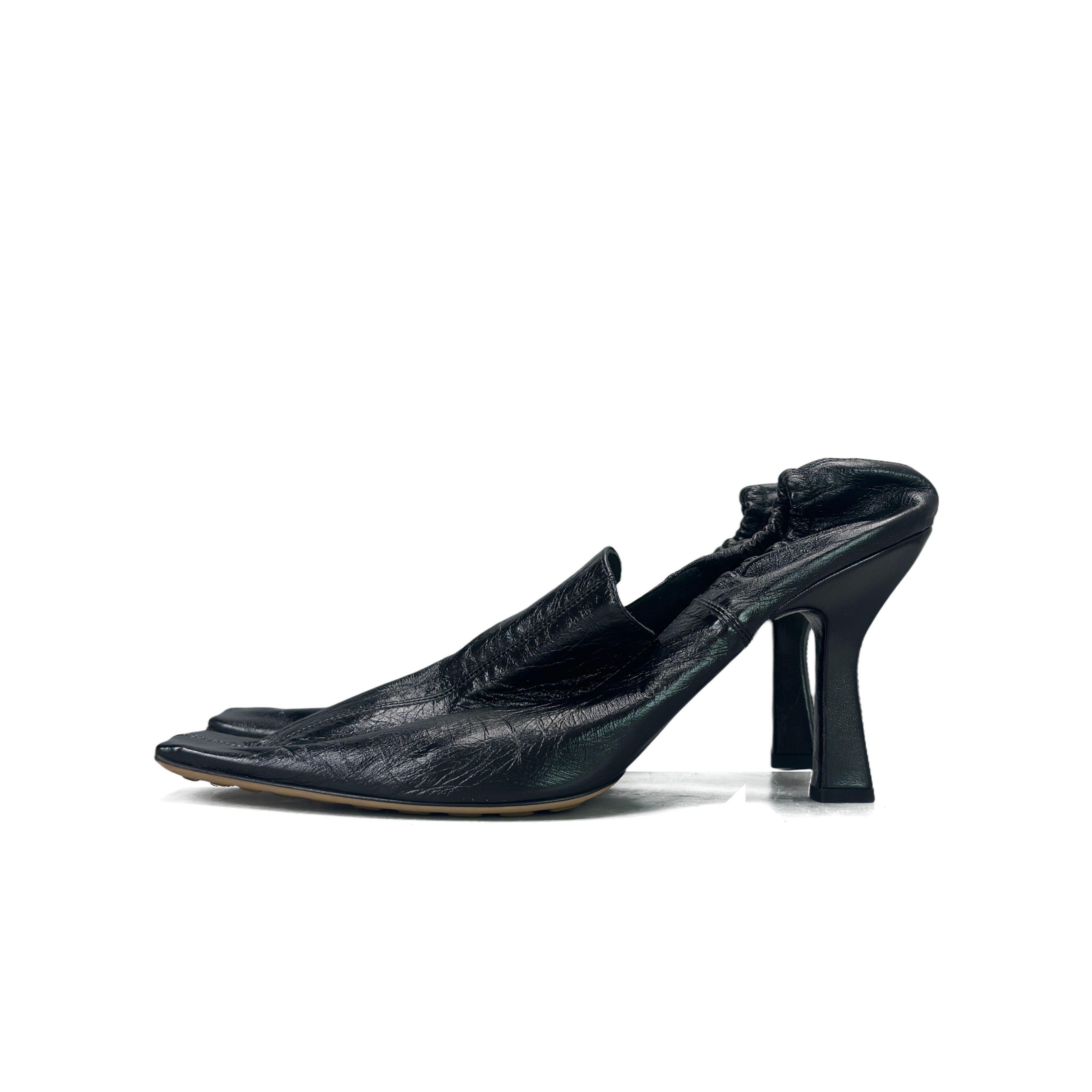 Bottega Veneta Bottega Veneta Leather Square Toe Heels Size 37.5 Size US 7.5 / IT 37.5 - 1 Thumbnail