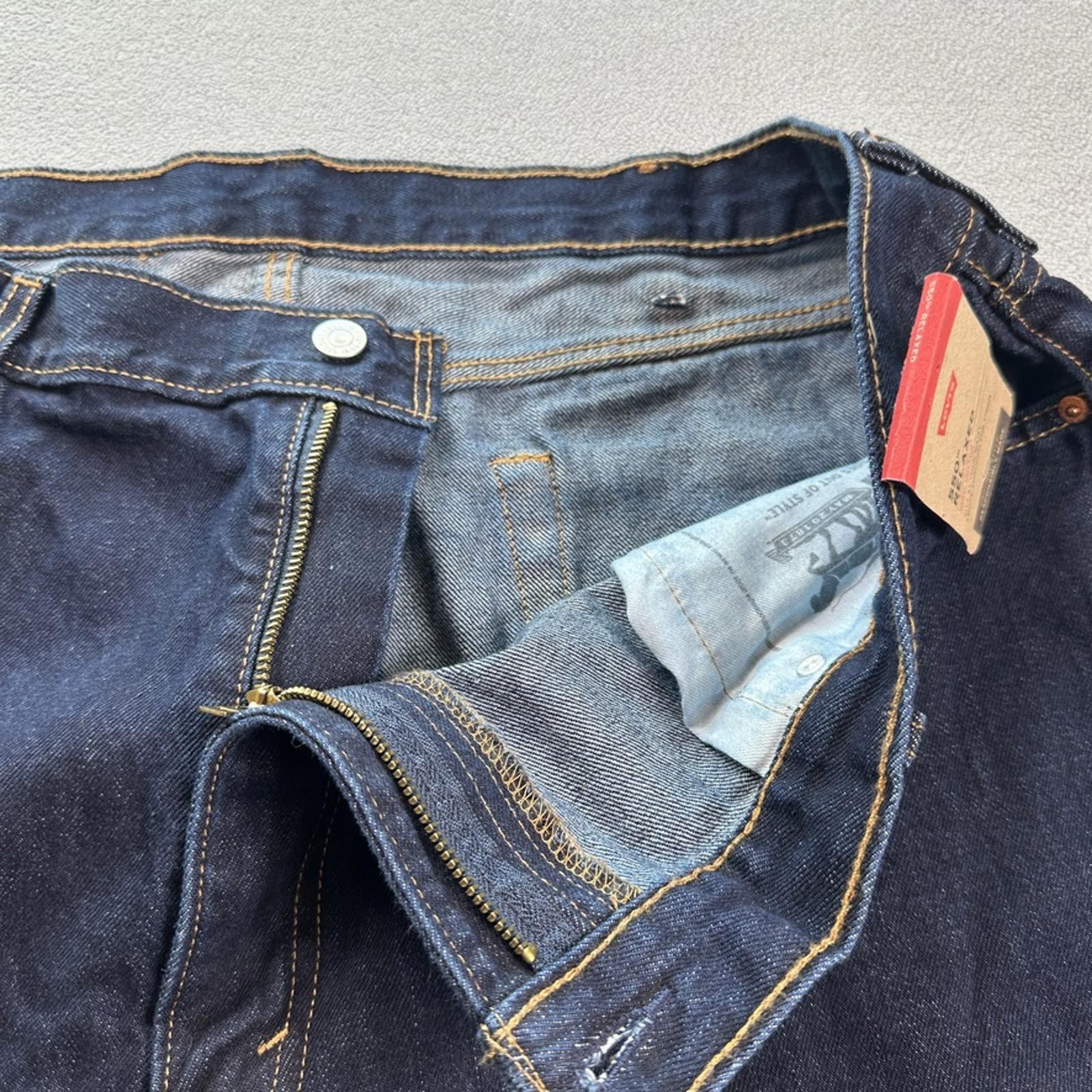 Levi's Levis 550 Relaxed Mens Jeans 42x32 Blue High Rise Dark Wash Size US 42 / EU 58 - 7 Thumbnail
