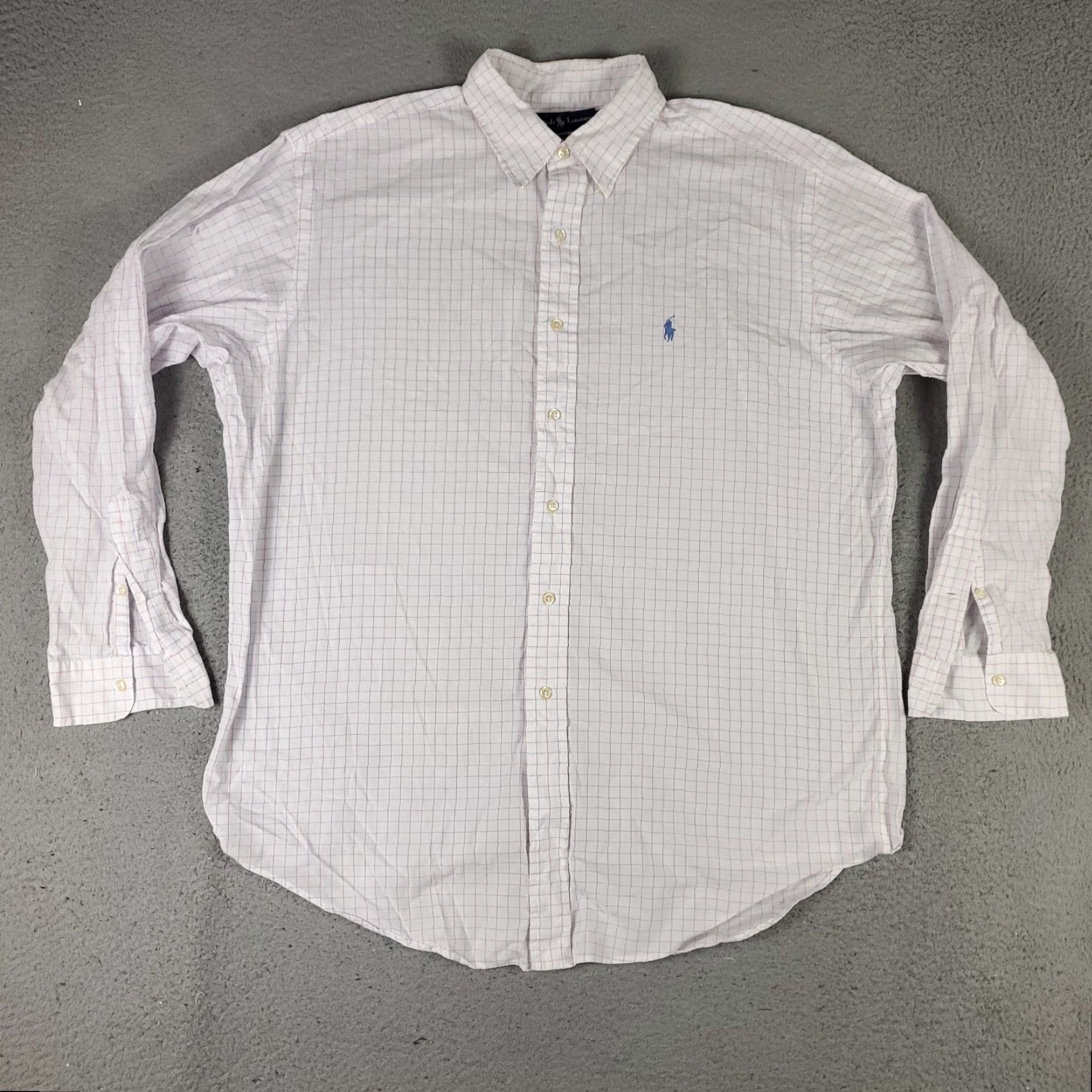 Ralph Lauren Ralph Lauren Shirt Size 16.5 White Red Blue Check Dress Button Up Long Sleeve Size 42R - 3 Thumbnail