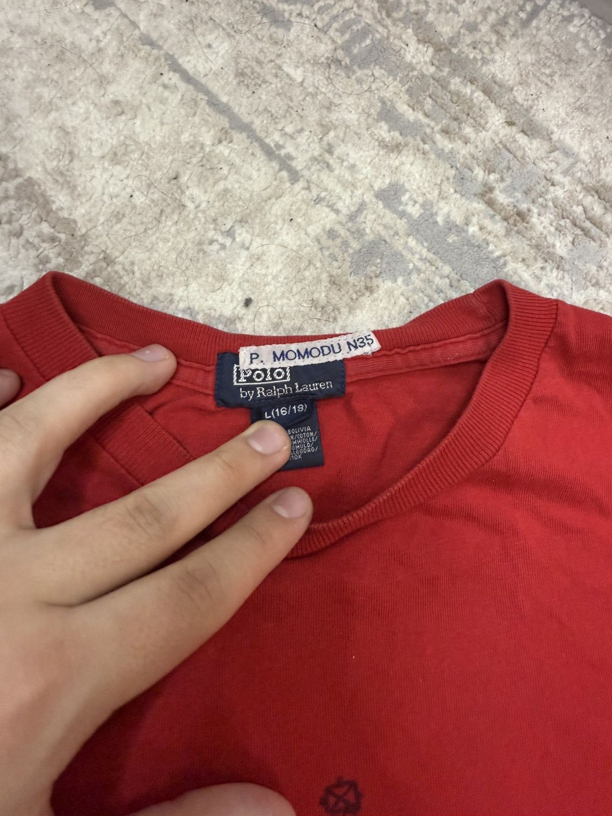 Other Vintage Ralph Lauren Polo Team Tee (Youth L / Fits M-L) Size US M / EU 48-50 / 2 - 4 Thumbnail