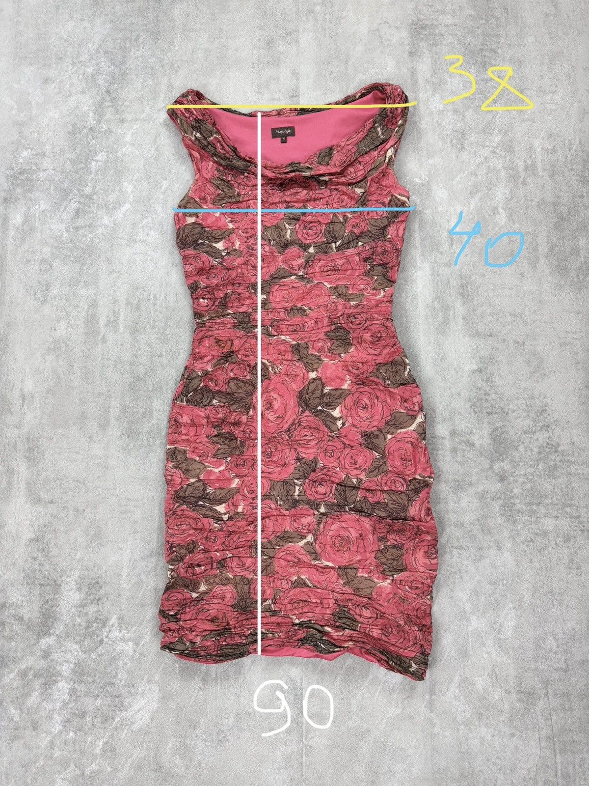 Designer Phase Eight Floral Dress Pleated Womens Size 10 Size M / US 6-8 / IT 42-44 - 8 Thumbnail