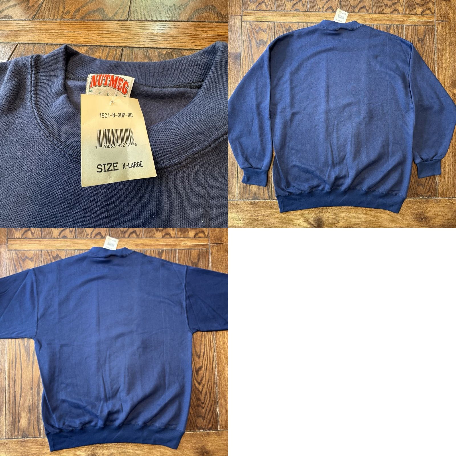 Nutmeg VINTAGE Nutmeg Cowboys XXVII Sweatshirt Mens XL Blue 90s Graphic Print Pullover NWT Size US XL / EU 56 / 4 - 8 Thumbnail