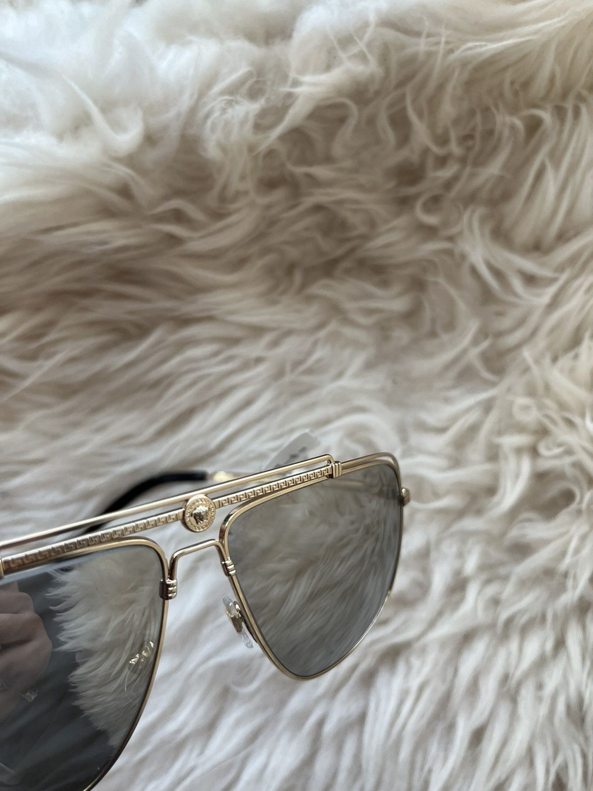 Versace Super Runway Rare Brand New Reflective Logo Sunglasses Size ONE SIZE - 13 Thumbnail