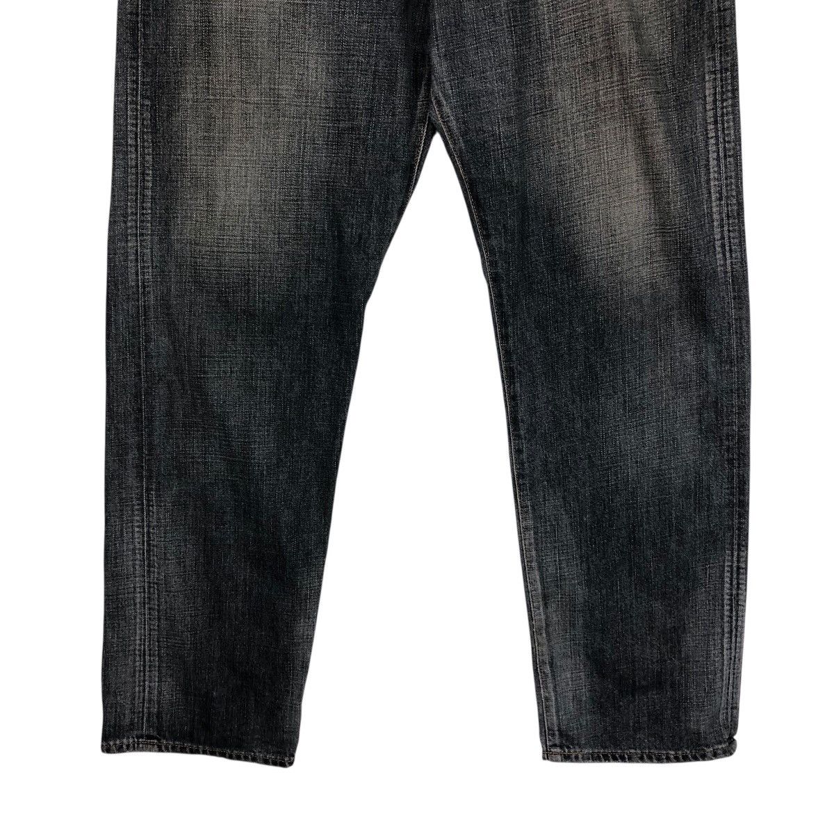 Japanese Brand Edwin Dark Wash Straight Leg Jeans Faded Denim Workwear Size US 40 / EU 56 - 6 Thumbnail