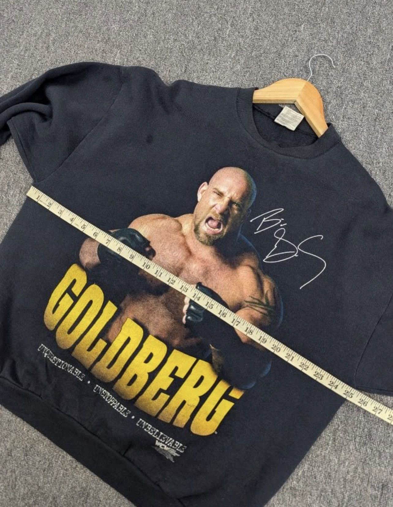 Vintage × WCW/nWo × WWE Vintage wwe Golberg Sweatshirt Size US XL / EU 56 / 4 - 5 Thumbnail
