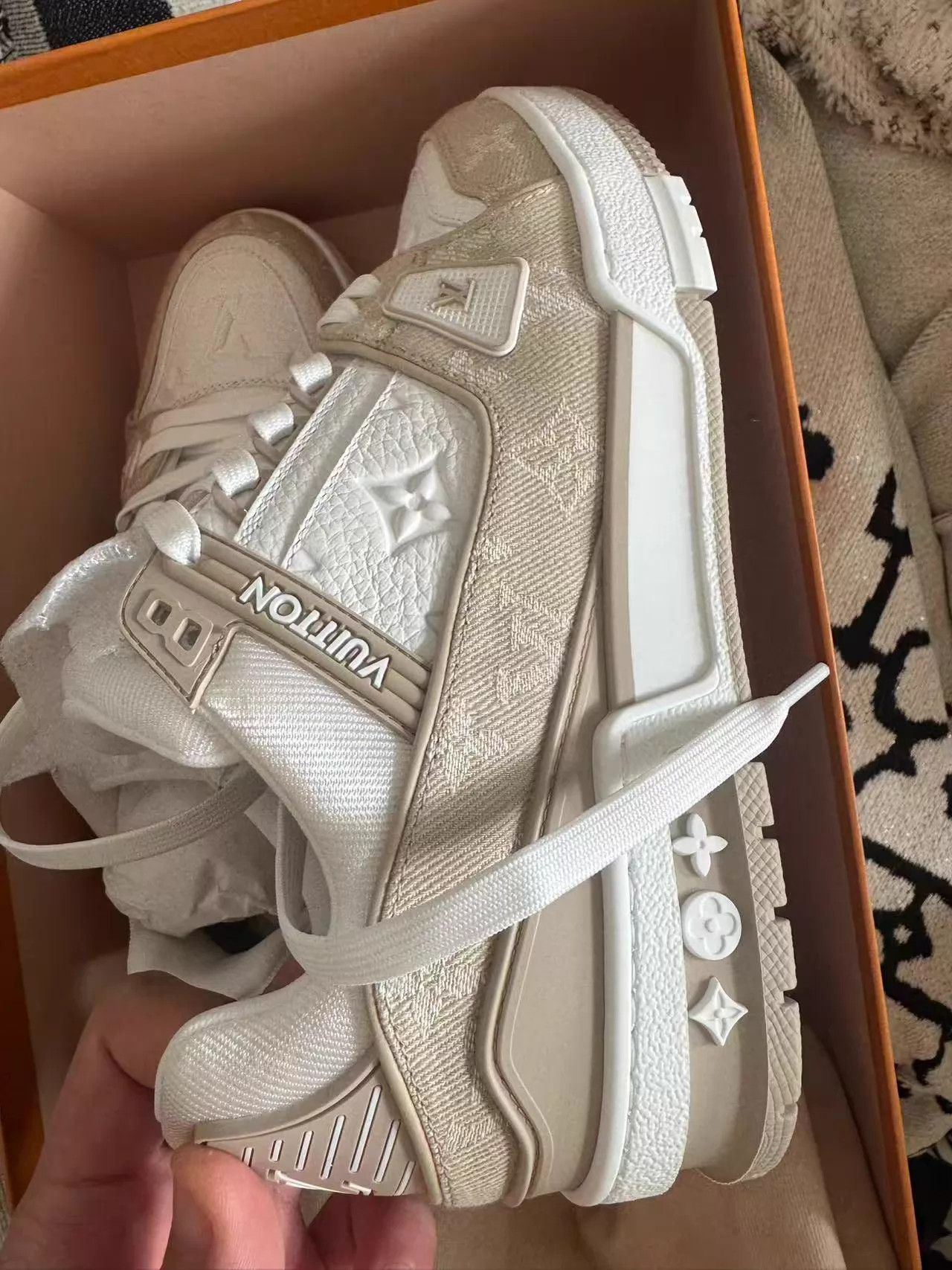 Louis Vuitton LV Trainer Khaki 38 New Full Set 2026 Updated Size US 7.5 / IT 37.5 - 3 Thumbnail