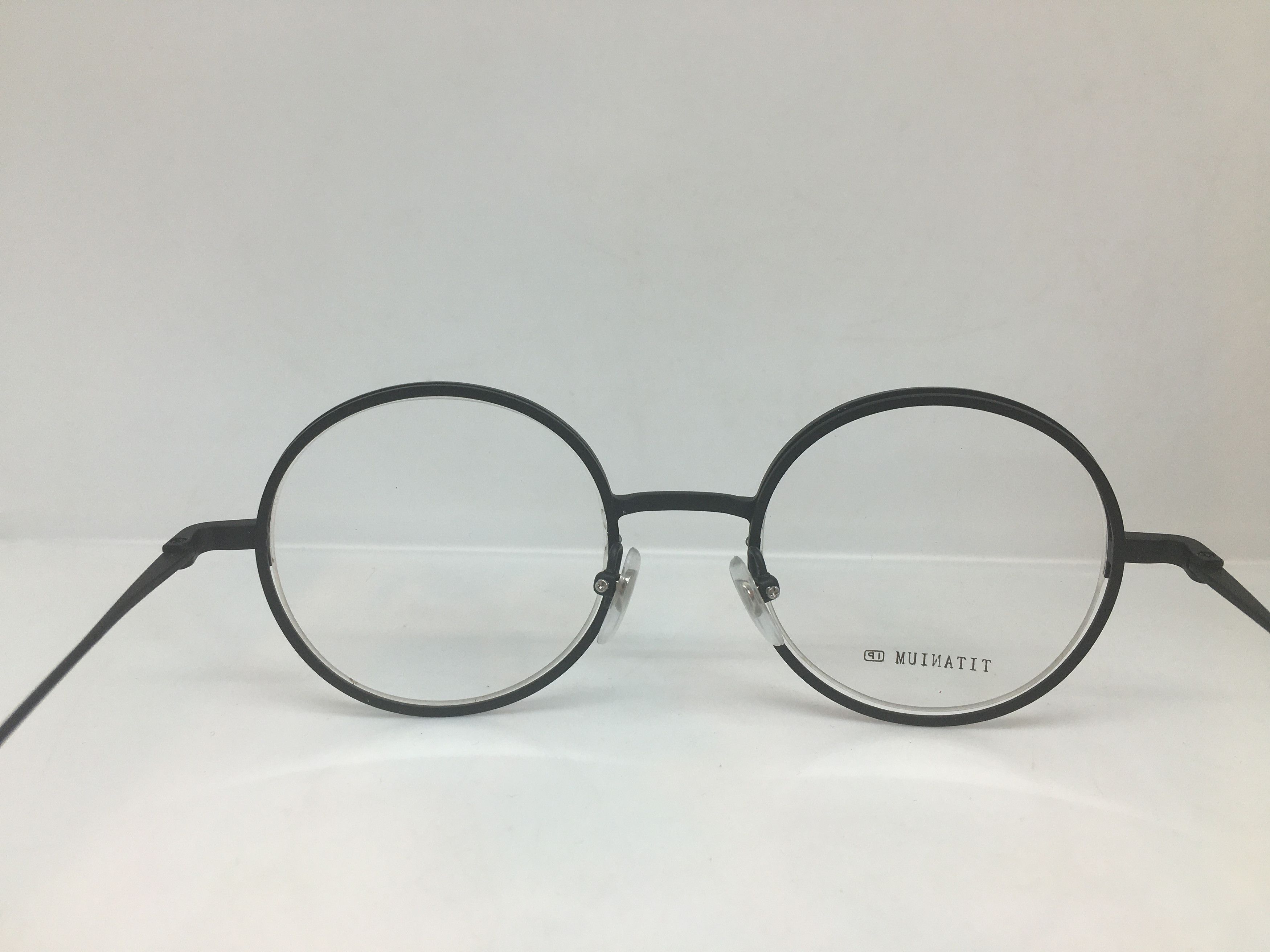 Other Black Titanium Round Eyeglasses Frame HARVARD Size ONE SIZE - 3 Thumbnail