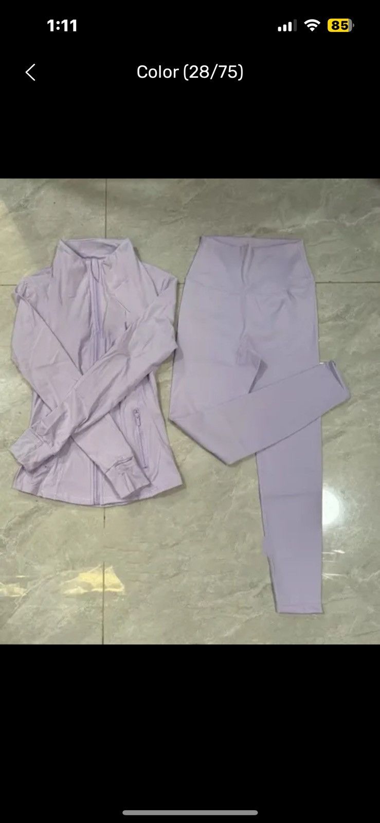Lululemon Lululemon set - Lavender color Size S / US 4 / IT 40 - 1 Preview