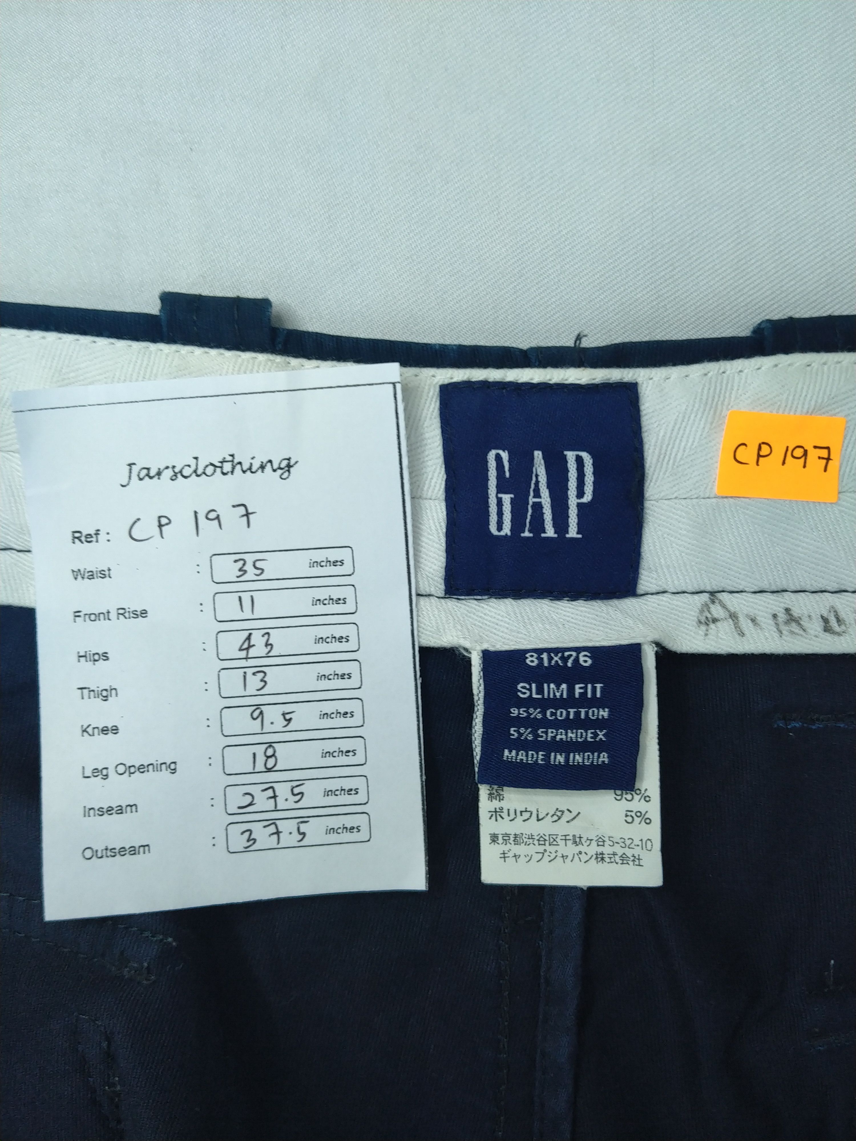Japanese Brand Gap Cargo Multi Pocket Pants 35 x 27.5 -CP197 Size US 35 - 6 Thumbnail