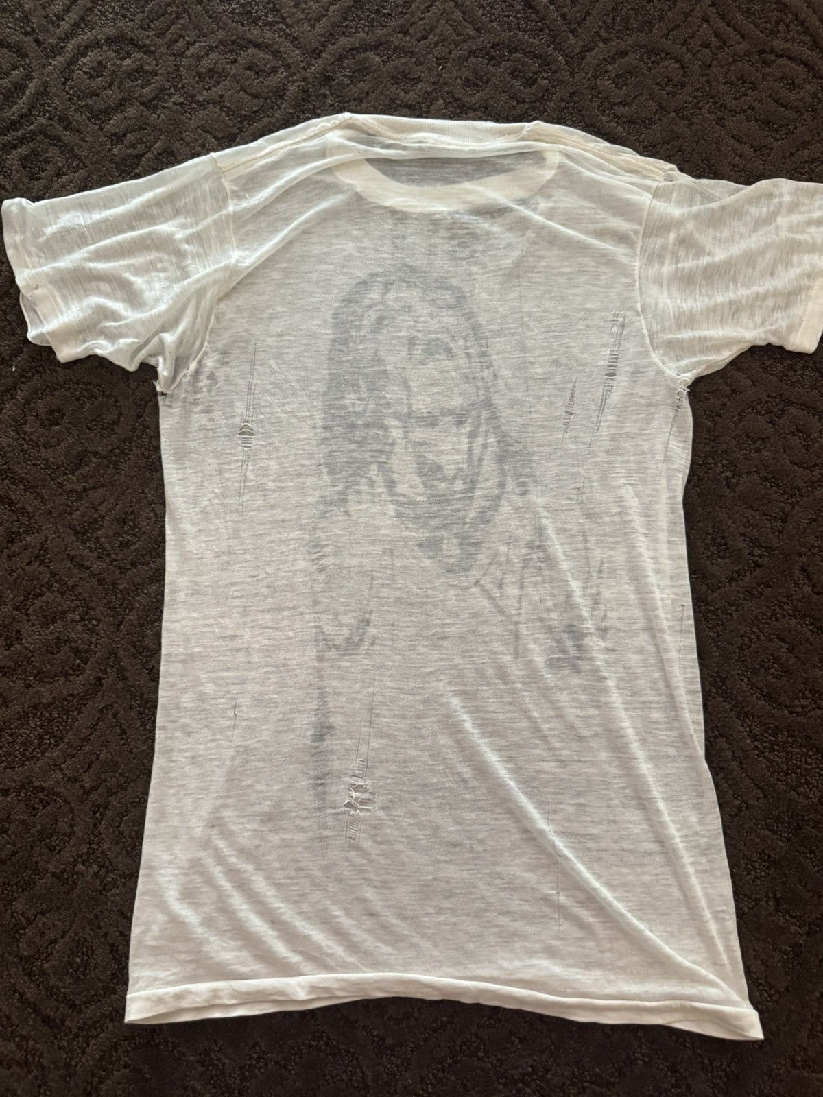 Vintage 70s Iggy Pop Trashed Soft Stooges Punk Rock T Shirt Size US M / EU 48-50 / 2 - 6 Thumbnail