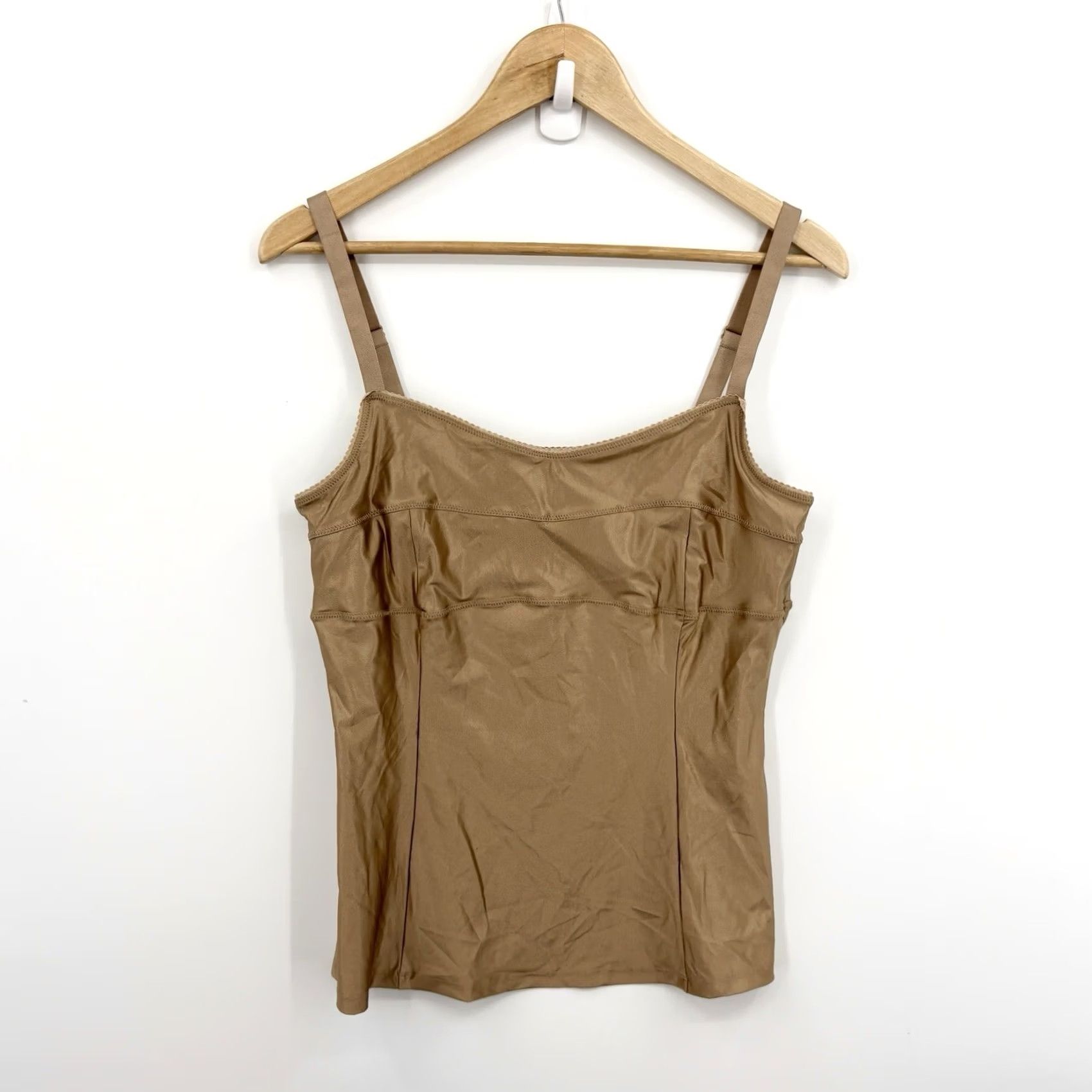 Aritzia Aritzia Ten Bustier Cami Top Women L Satinette Nocturne Festival Indie Glam Tank Cropped Sleeveless Gold Satin Bohemian City Classic Womens Size L / US 10 / IT 46 - 2 Thumbnail