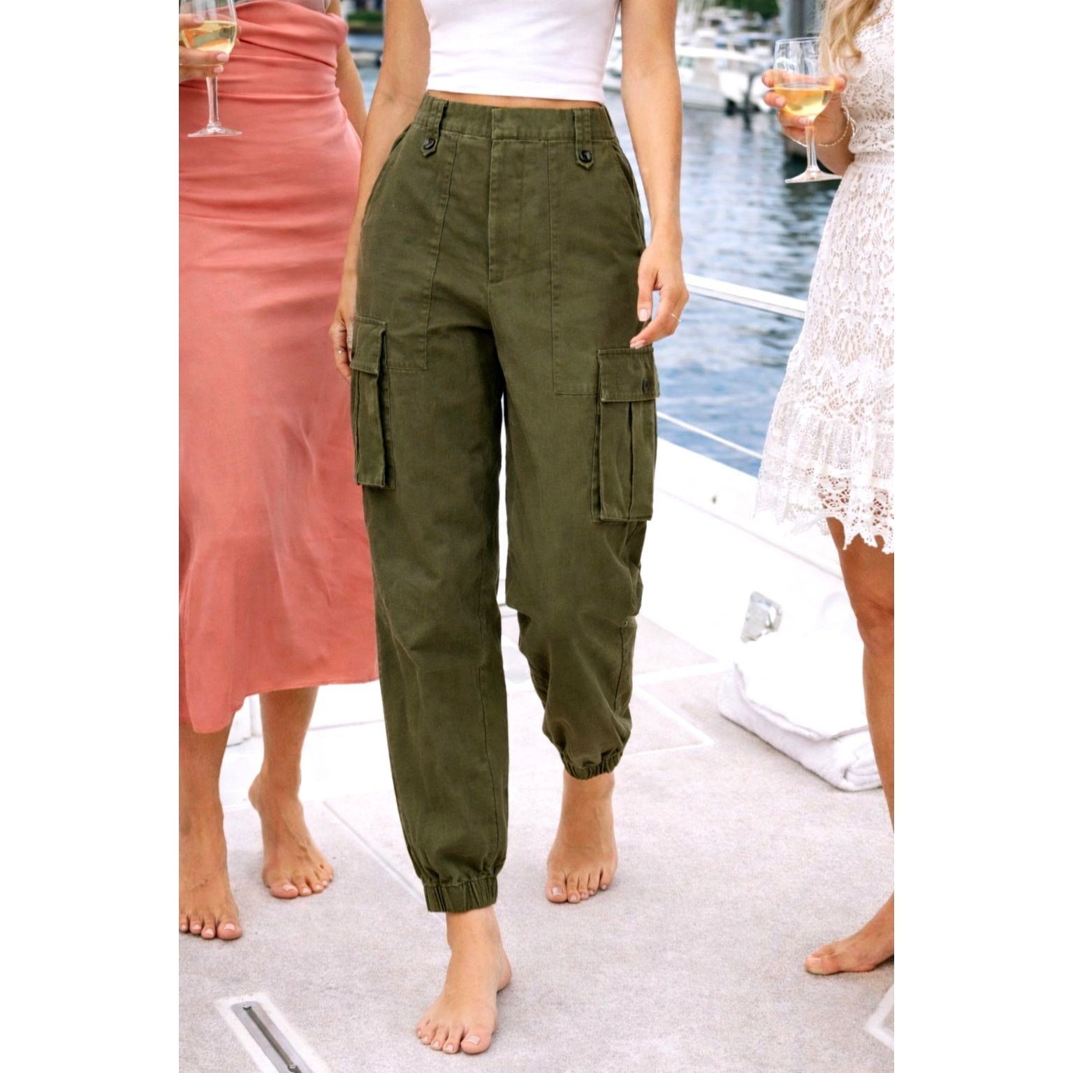 Zadig & Voltaire Zadig & Voltaire Pilote Cargo Pants Army Green 38 Size 30" / US 8 / IT 44 - 1 Thumbnail