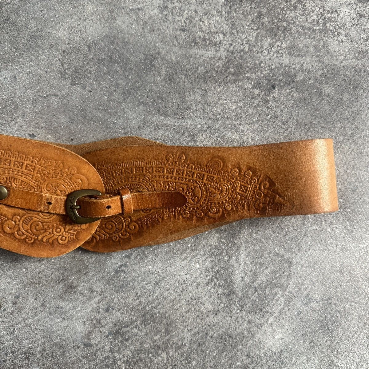 Diesel Diesel Vintage Archive Cow Leather Western Cowgirl Wide Belt Size ONE SIZE - 6 Thumbnail