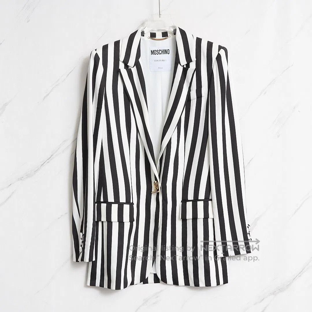 Moschino Moschino Archive Stripes Single-Breasted Blazer. Size S / US 4 / IT 40 - 1 Thumbnail