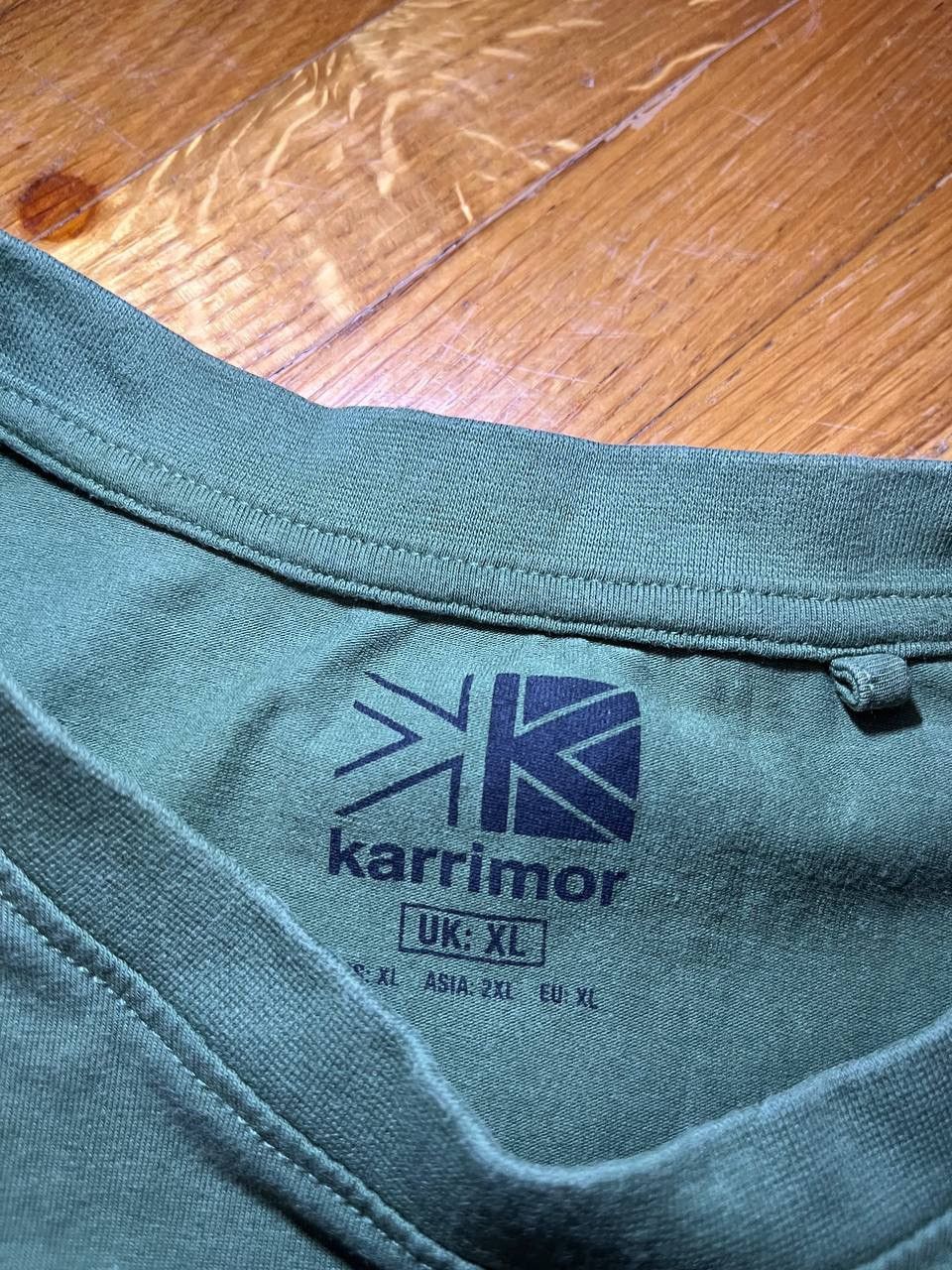 Karrimor Karrimor basic khaki logo tee Size US XL / EU 56 / 4 - 4 Thumbnail