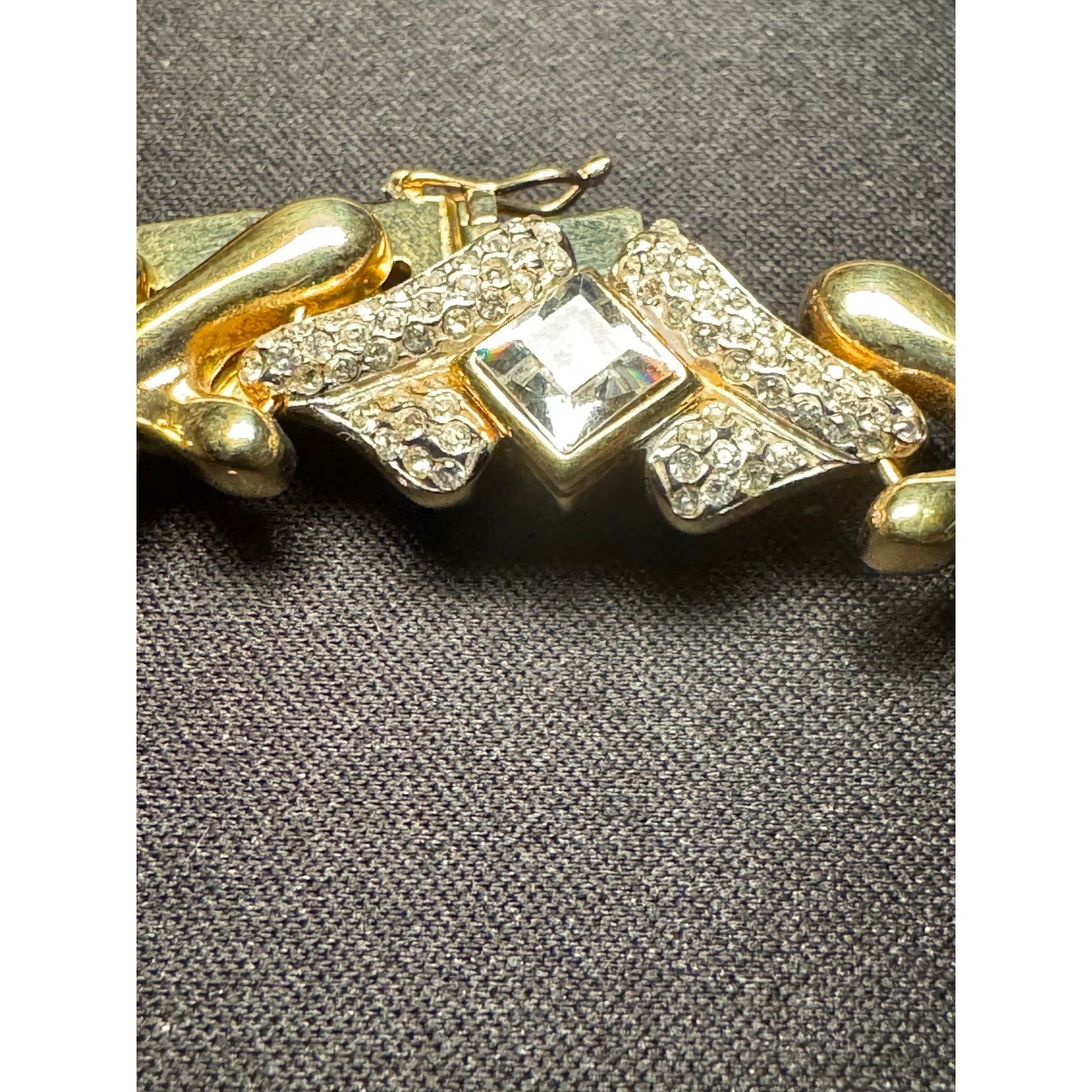 Other 925 Italy Gold Plated 28g Push Safety Clasp Bracelet Size 7 Size ONE SIZE - 1 Thumbnail