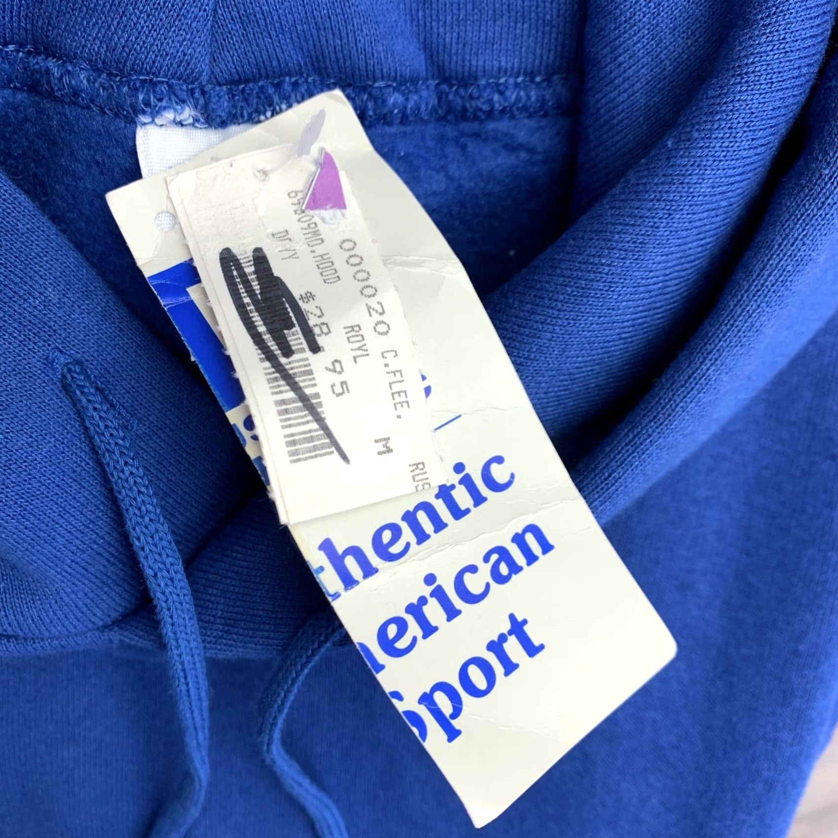Russell Athletic VINTAGE Russell Athletic Hoodie Sweatshirt Hooded Men's M Royal Blue 90s USA Size US M / EU 48-50 / 2 - 5 Thumbnail