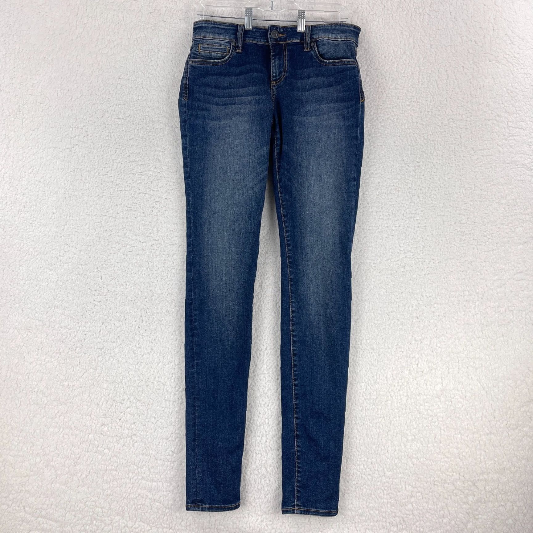 Vintage KUT from the Kloth Toothpick Skinny Jeans Womens Size 4 Blue Denim Mid-Rise Jeans Size 27" / US 4 / IT 40 - 2 Thumbnail