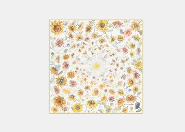 Dior o1w1db10325 Size: OS / 42FLE Square Scarf in Multicolor Size ONE SIZE - 2 Thumbnail