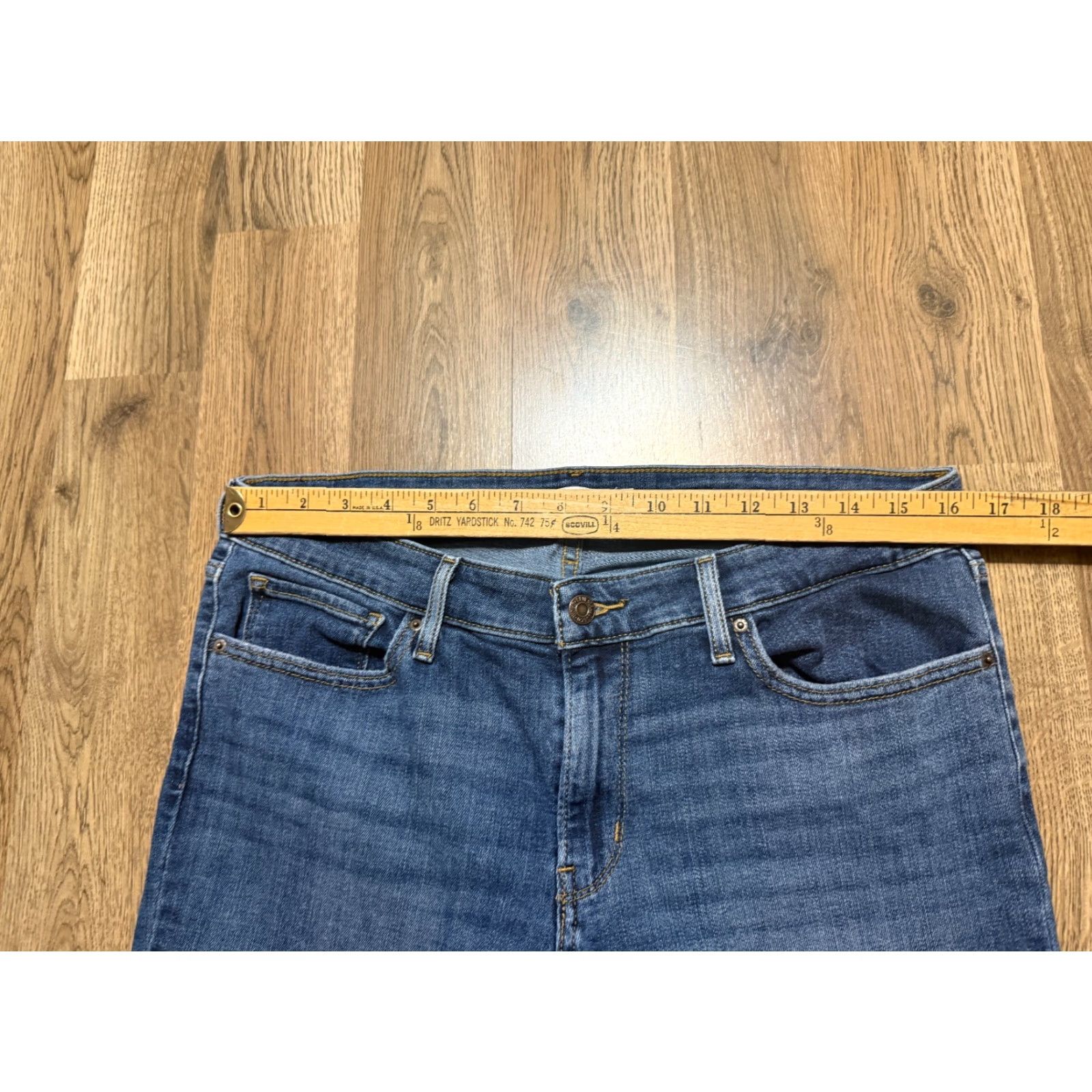 Levi's Levi's Jeans Women's 32 Blue Denim 711 Skinny Pockets Mid Rise Size 24" / US 00 / IT 34 - 6 Thumbnail
