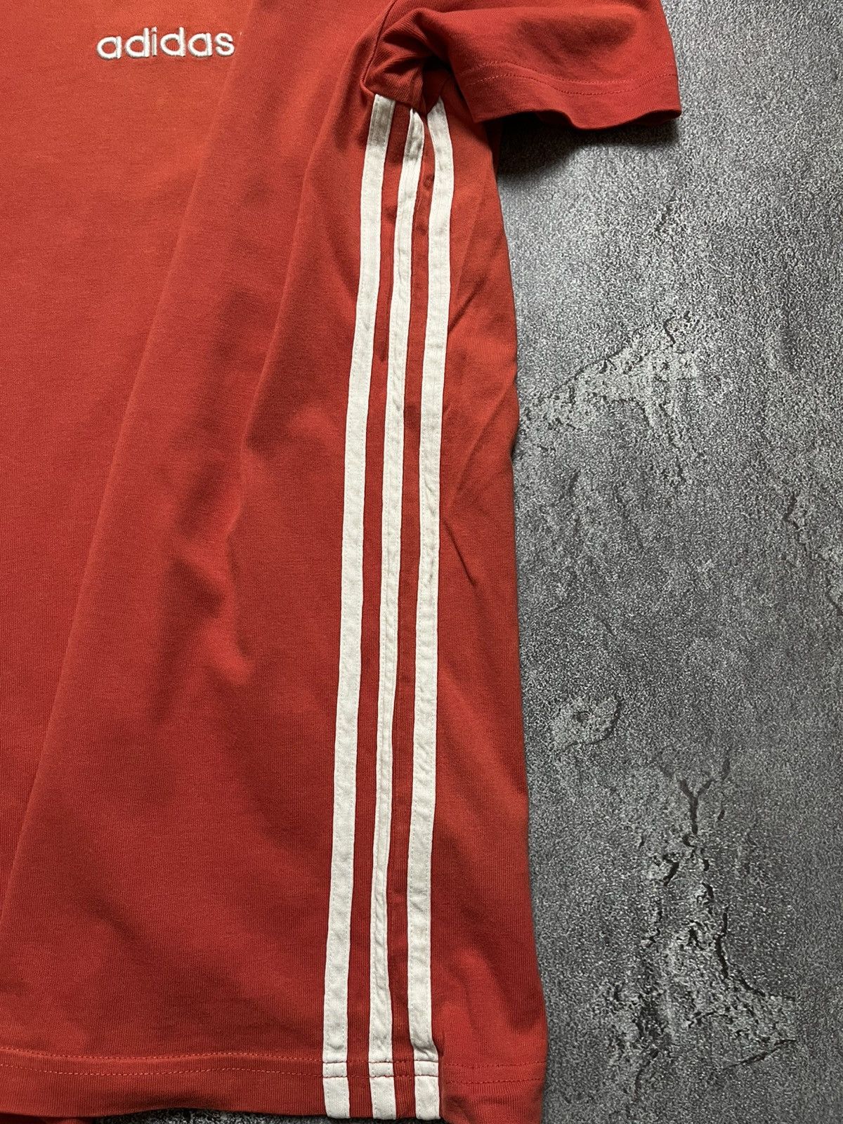 Adidas Vintage Adidas Big Logo Side Stripe Tee Shirt Big Logo S Size US S / EU 44-46 / 1 - 4 Thumbnail