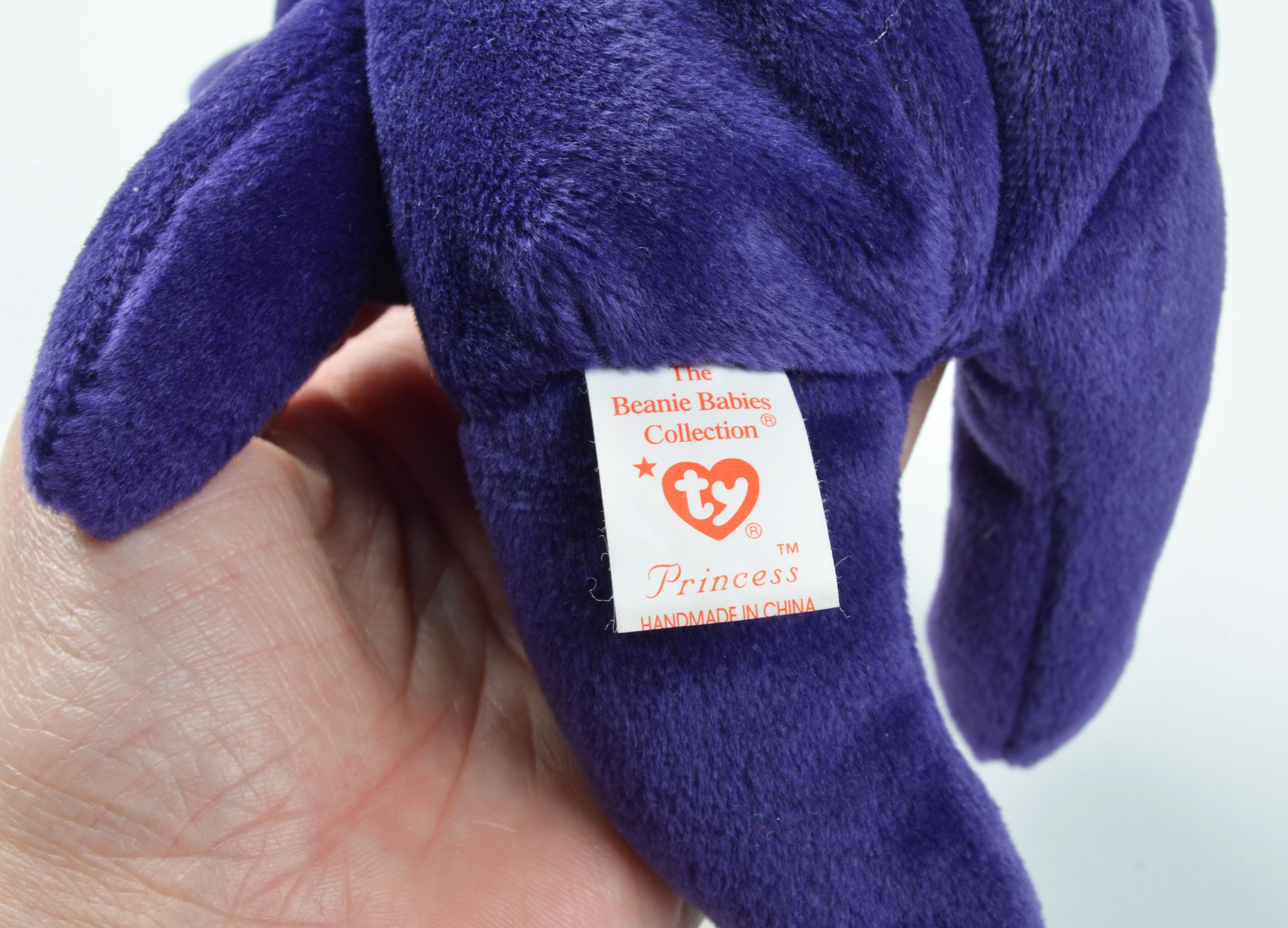 Vintage Ty Beanie Babies Princess Diana Bear Purple 1997 Size ONE SIZE - 5 Thumbnail