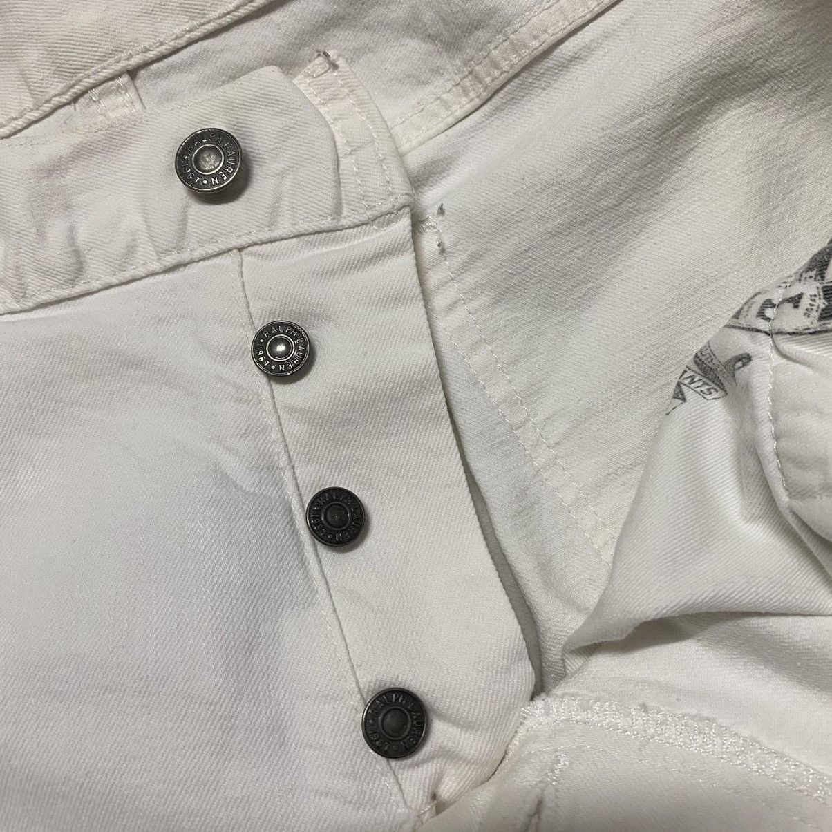 Polo Ralph Lauren Sullivan Slim White Damage Jeans Size US 36 / EU 52 - 21 Thumbnail