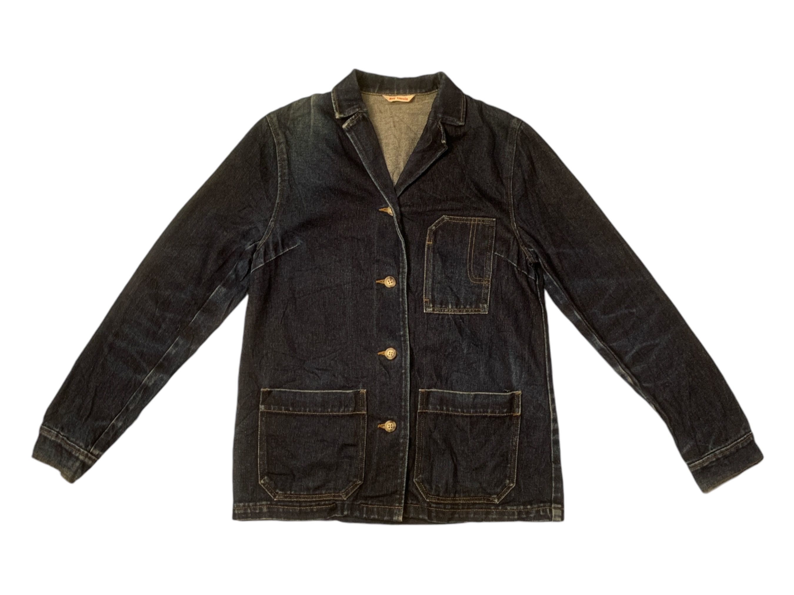 Japanese Brand Rare Design Vintage Ray Cassin Denim Jackets Size M / US 6-8 / IT 42-44 - 1 Thumbnail
