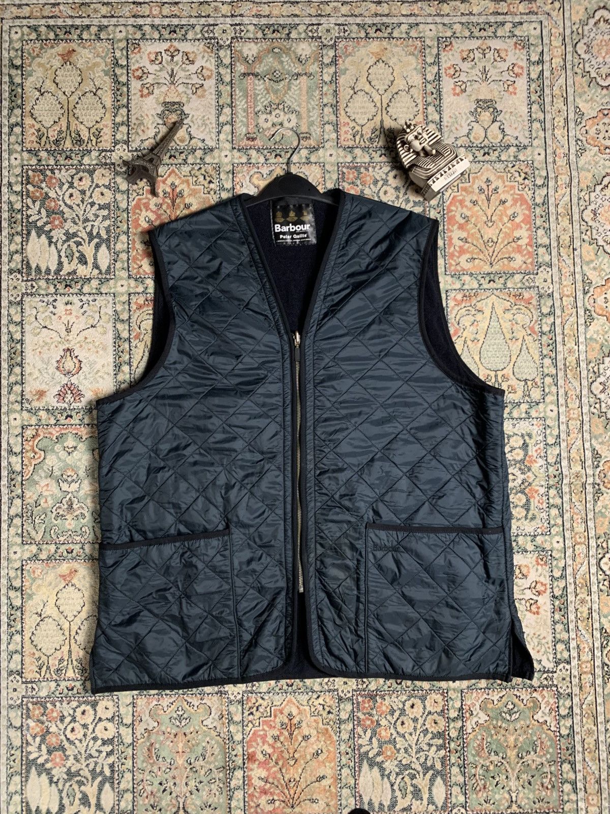 Barbour × Vintage Vintage Barbour Polarquilt waistcoat Vest Size US XL / EU 56 / 4 - 1 Thumbnail