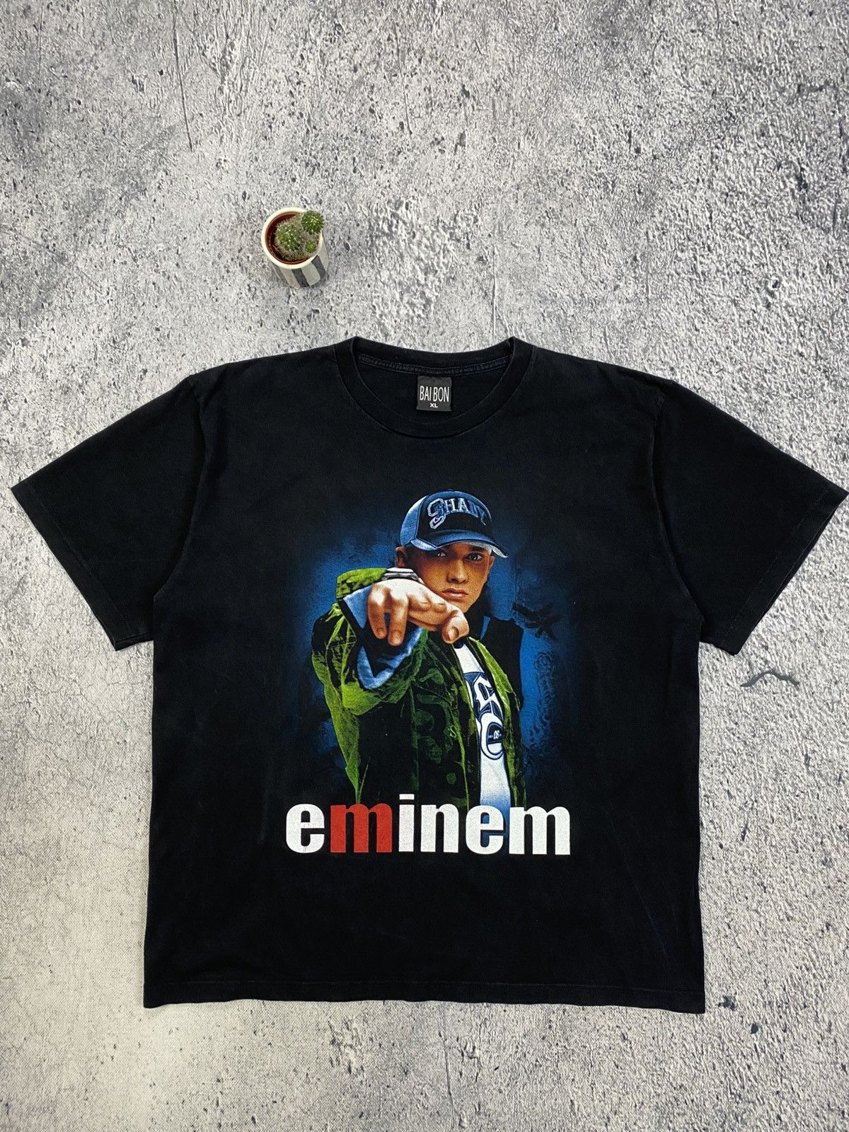 Eminem × Vintage Vintage Tee Eminem Bai bon Streetwear USA boxy Size US XL / EU 56 / 4 - 1 Thumbnail