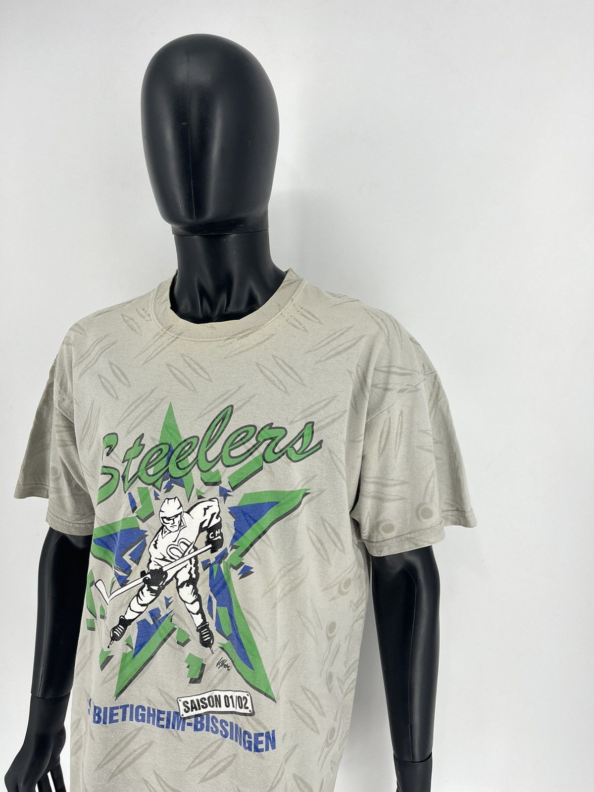 NFL × Vintage Vintage y2k Bietigheim Steelers NFL T-Shirts Streetwear 90s Size US XL / EU 56 / 4 - 4 Thumbnail