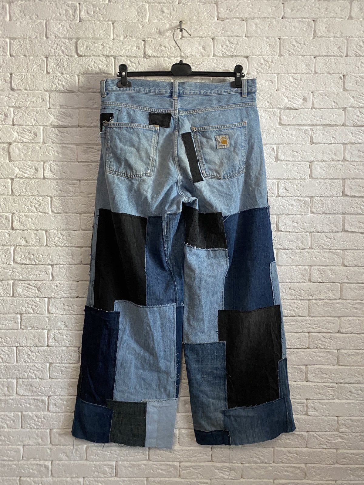 Carhartt Carhartt Reworked Custom Rap Jeans Distressed Denim Pants Size US 31 - 5 Thumbnail