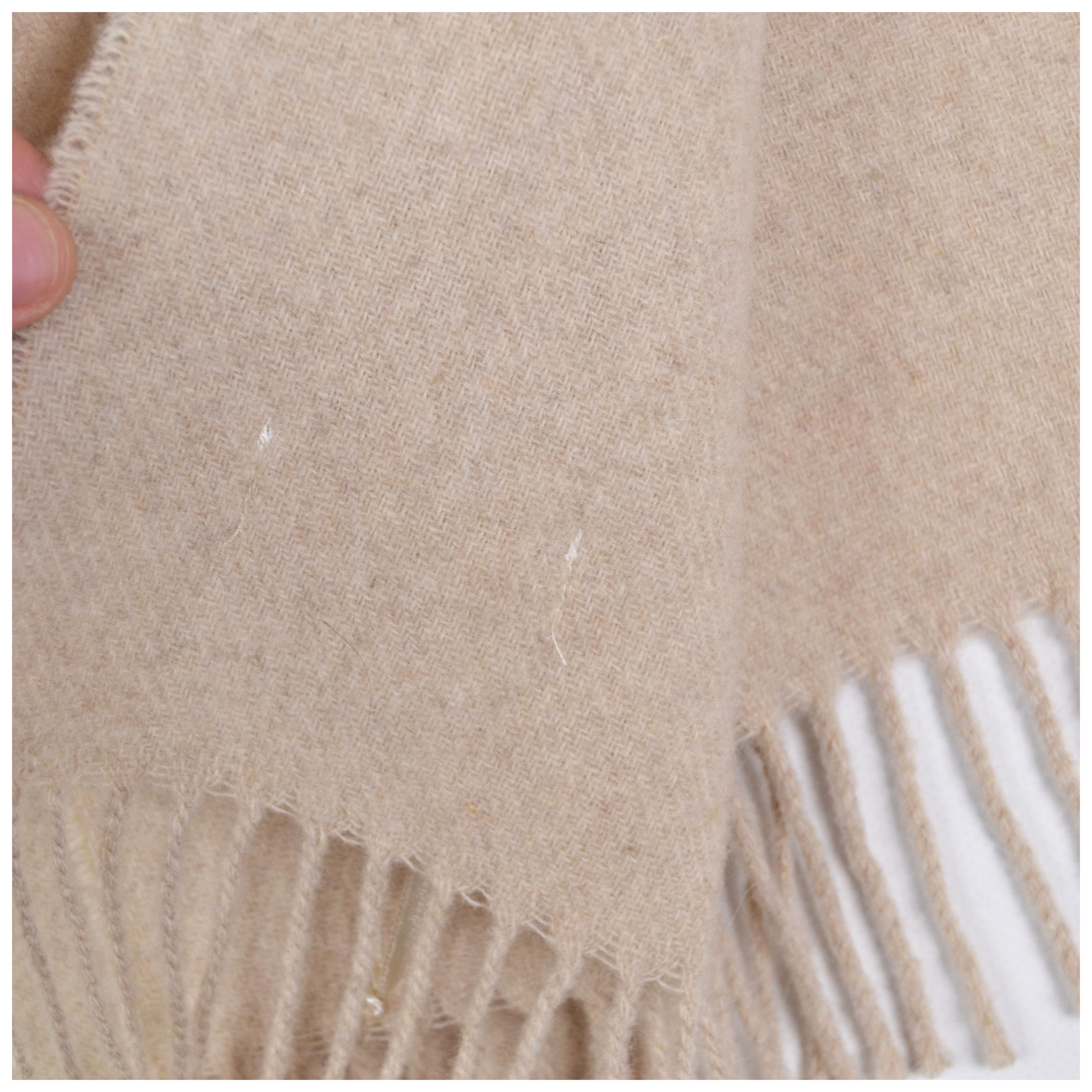 Other Cristina Chiti Beige Wool/Cashmere Scarf Light Beige Size ONE SIZE - 5 Thumbnail