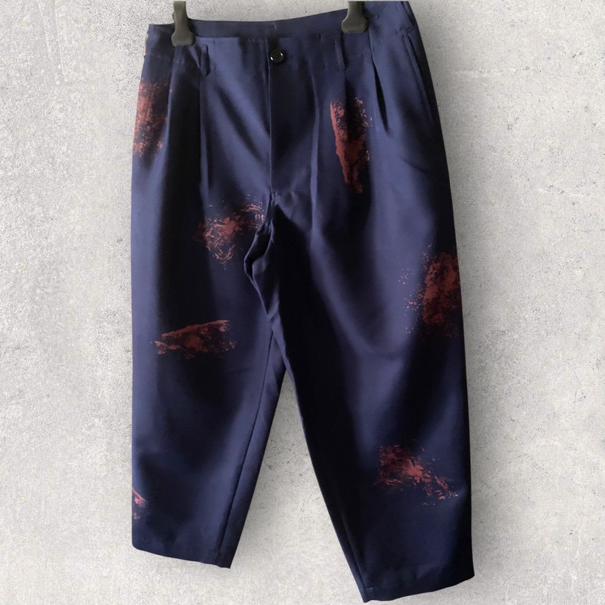 Comme des Garcons NWT S/S24 Hand Print Color Splash Cropped Pants Size US 34 / EU 50 - 2 Thumbnail