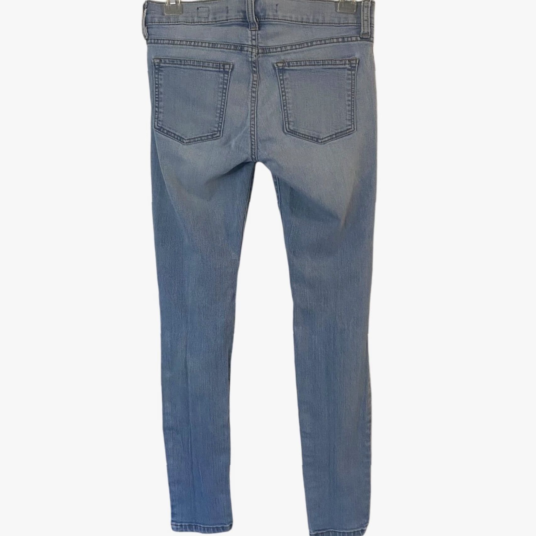 Vintage VINTAGE SP Black Label Low-Rise Skinny Jeans Women's 25 Light Wash Denim Stretch Distressed Blue 5-Pocket Womens Jeans Size 42" / US 20 - 3 Thumbnail