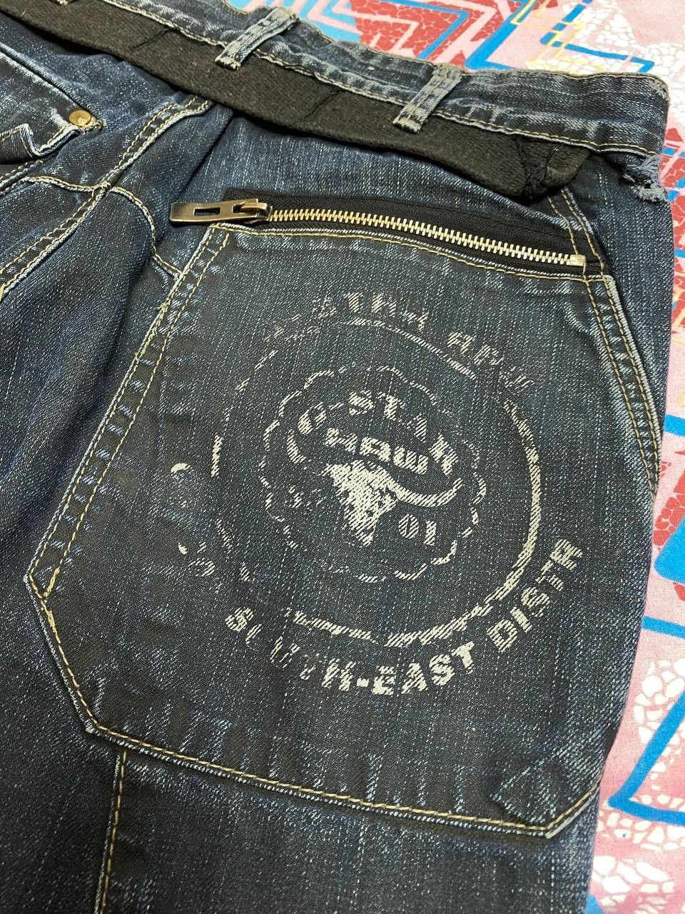 G-Star Vintage Jeans Baggy Flared Wide Japanese Hype Straigh Size US 30 / EU 46 - 14 Thumbnail
